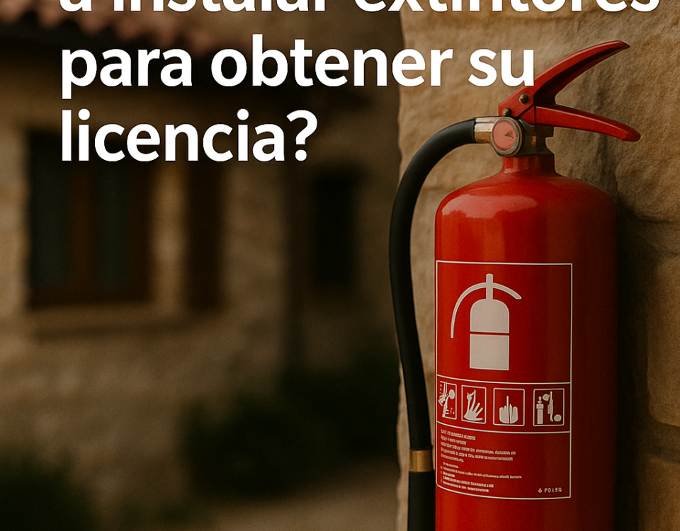 ¿Están las casas rurales obligadas a instalar extintores para obtener su licencia